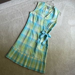Cute Cotton Plaid Sundress - Size 6